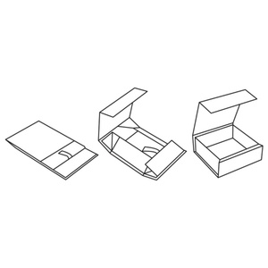 Hot Selling High Quality Custom Premium <b>Magnetic</b> Closure Packaging Folding <b>Gift</b> <b>Box</b> With Custom Ribbon - Product Image 5