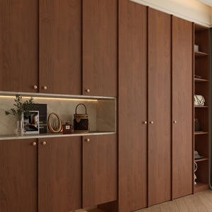 Mueble de entrada de madera de nogal estilo chino moderno, zapatero y mueble de almacenamiento para la sala de estar del hogar. - Product Image 2