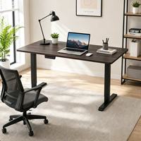 Bureau debout électrique moderne et minimaliste à double moteur, réglage en hauteur, cadre en acier, chargement USB, autoportant pour bureau à domicile