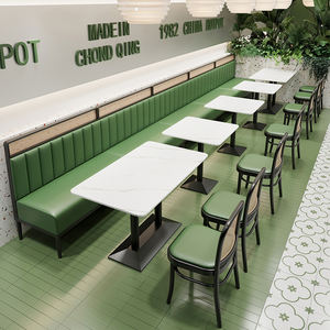 Juego de sillas de mesa de comedor de estilo industrial de uso comercial Hong Kong y sofá de cabina de <span class=keywords><strong>Casa</strong></span> de Té tailandés del Sudeste Asiático para restaurantes - Product Image 6