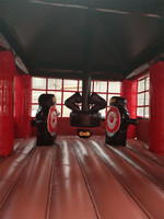 Château gonflable de samouraï à vendre / Aire de jeux gonflable de dojo ninja pour l'école