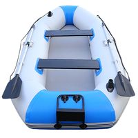 Bateau de pêche gonflable en PVC YUNFAN modèle 230 pour 2 personnes, idéal pour la navigation sur les lacs et les rivières, activité de plein air, vente en gros usine