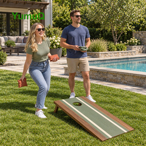 YumuQ Ensemble <span class=keywords><strong>de</strong></span> Cornhole Portable en Contreplaqué, Planches Pliantes avec 8 Sacs <span class=keywords><strong>de</strong></span> Haricots pour le Camping, la Plage et les <span class=keywords><strong>Jeux</strong></span> <span class=keywords><strong>de</strong></span> Jardin - Product Image 6