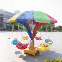 Grande Vente Chaise Volante Rotative Parc d'Attractions, Balançoire Enfants, Manège Musical Poisson, Grand Équipement de Divertissement Extérieur