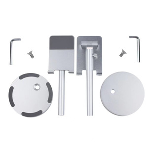 Support de téléphone et microphone de bureau réglable et pliable en alliage d'aluminium ajouré, entièrement en métal - Product Image 5