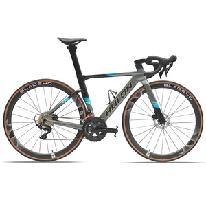 Bicicleta de Carretera de Fibra de Carbono <span class=keywords><strong>VICTORIA</strong></span> con Doble Freno de Disco, Cableado Interno Completo, 22 Velocidades, Bicicleta Aerodinámica para el Tour de <span class=keywords><strong>Francia</strong></span>, Rígida - Product Image 3