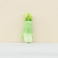 Vente en gros Pendentif porte-clés peluche céleri mignon Poupée peluche personnalisée Peluche végétale Fourrure super douce pour cadeau