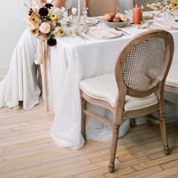 Chaises en bois Louis à dossier en rotin vintage, empilables, pour banquets, réceptions et restaurants d'hôtel, vente en gros