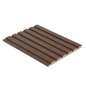 Panneaux muraux décoratifs rainurés en MDF de style bois de qualité supérieure de 12 mm pour les murs d'accentuation en design d'intérieur et les espaces architecturaux modernes - Product Image 3