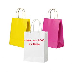 Wholesale With Your Own Logo With Rope Handle Custom White Paper Bag - Product Image 1