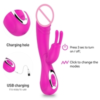 Vibrateur Lapin 30 Fréquences pour Femmes, Vibrateur Point G et Clitoris, Stimulateur Clitoridien, Jouet Sexuel Féminin pour Masturbation