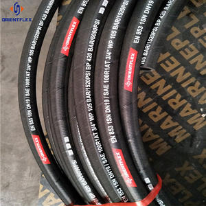 Hoge Kwaliteit Slang Leverancier Hogedrukslangen R2 3/8 Inch 5000psi Zwart <span class=keywords><strong>Rubber</strong></span> Levering Hydraulische Slang - Product Image 4