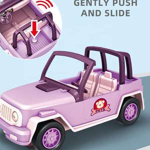 Voiture de voyage <span class=keywords><strong>pour</strong></span> enfants voiture de sport <span class=keywords><strong>pour</strong></span> bébé mini maison de poupées jouet de <span class=keywords><strong>camping</strong></span> miniature voiture de tourisme confortable de rôle - Product Image 2