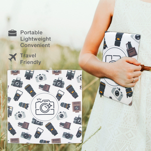 Camera Lens Cover Microfiber Self Adhesive Protective Wrap Sticky Cloth Organizer Bag - Product Image 3