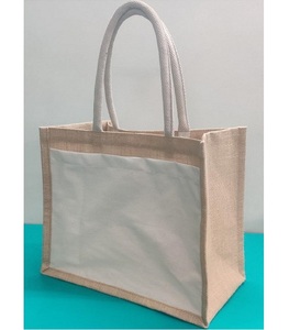 Bolsa de Mensajero de Yute Orgánico Premium, Personalizada con Diseño a Rayas, Estilo Lona, Asa de Transporte, Ecológica y Moderna - Product Image 1