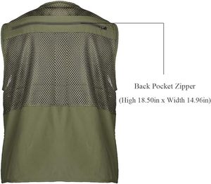 Gilet d'été pour homme imprimé pour <span class=keywords><strong>photographe</strong></span>, chasse, pêche, activités de plein air, multi-poches, maille respirante - Product Image 5