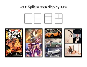 수직 LCD 광고 전시 화면 가득 차있는 HD 디지털 방식으로 Signage 선수