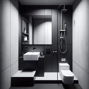 Chauffe-miroir infrarouge sans cadre en verre à énergie solaire 500W - Haute efficacité, économie d'énergie, étanche, protection contre la surchauffe, pour salle de bain - Product Image 2