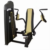 ASM-B1004 Appareil de musculation professionnel assis réglable pour la musculation, Presse pectorale à charge par pignon