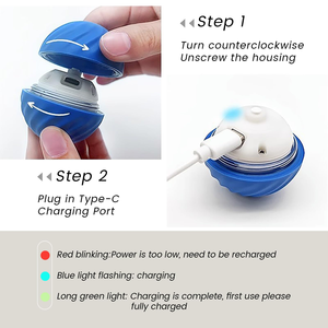 Juguete Interactivo Electrónico para Perros y Gatos, Pelota Inteligente con Movimiento Automático, Salto y Rotación, Silicona Ecológica, Estilo Moderno y Lujoso - Product Image 2