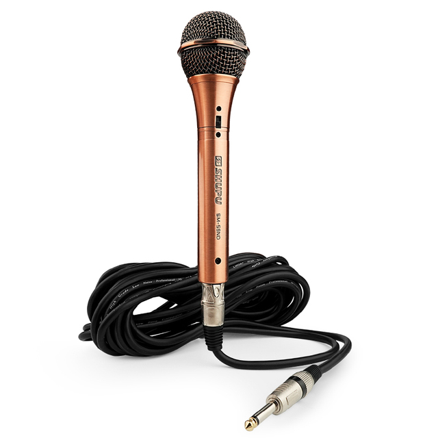SHUPU Professional Dynamic Microphone High Quality SM-59ND Copper Wired Handheld Portable Vocal Karaoke Mic Cardioid Dynamic XLR