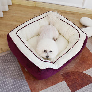 Fourniture directe d'usine écologique Ultra-doux élégant Portable facile à nettoyer rond tapis <span class=keywords><strong>pour</strong></span> animaux de compagnie chenil <span class=keywords><strong>pour</strong></span> toutes les saisons - Product Image 2