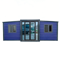 Maison conteneur moderne de luxe préfabriquée en acier léger, mobile et extensible, de 20 et 40 pieds, pour construction rapide, utilisable comme bureau, bâtiment ou villa (2, 3, 4, 5 bureaux)