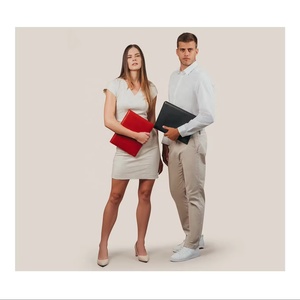 Tùy chỉnh A4 PU Leather Bìa máy tính xách tay không thấm nước Tạp Chí Nhật Ký kế hoạch đàn hồi ban nhạc biểu tượng thư mục danh mục đầu tư cho bút chương trình khuyến mãi - Product Image 5