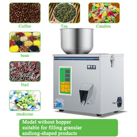 Bolsa de botella semiautomática de 1-100g, relleno de polvo, semillas de té, granos en polvo, máquina de llenado de polvo de pesaje con purpurina