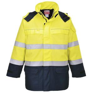 PORTWEST-Veste marine jaune/bleu haute visibilité multi-arcs FR79YNRXXL Bizflame-WORKWEAR RÉSISTANT AUX FLAMMES EAN 5036108226962 - Product Image 1