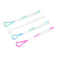 Nettoyeur de langue en plastique souple portable pour une élimination efficace des bactéries, réduction de la plaque dentaire, soin de l'haleine fraîche et hygiène buccale