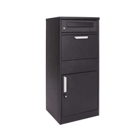 Boîte aux lettres sécurisée en métal, résistante aux intempéries, verrouillable, durable, pour colis, boîte de dépôt extérieure pour appartement, usage résidentiel