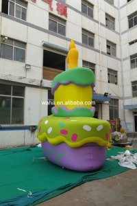 Sculpture de gâteau d'<span class=keywords><strong>anniversaire</strong></span> gonflable personnalisée, gonflable publicitaire pour décoration commerciale et photomaton - Product Image 3