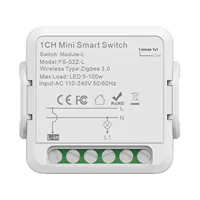 Module d'interrupteur intelligent Zigbee SLS 1 Gang 16A, pas besoin de neutre, contrôle de l'éclairage de l'automatisation domestique sans fil