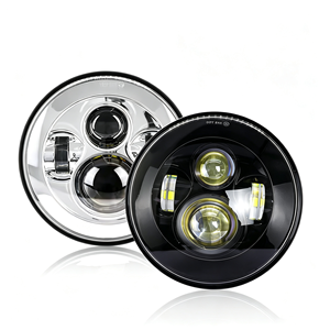 Faros Delanteros Sellados JHS para Motocicleta Todoterreno, Proyector LED Redondo de 7 Pulgadas para Jeep Wrangler Harley Davidson H6024 - Product Image 1