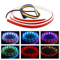 Espumoso 12V & 24V voiture LED bande colorée atmosphère intérieure 5m lumière pour voitures universelles accessoire de couleur rouge