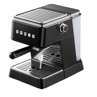 Machine à expresso semi-automatique intelligente italienne 20 bars avec manomètre visuel et chauffage instantané en 30 secondes pour Latte Art