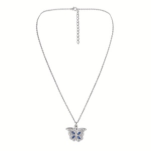 Collana con Ciondolo a Forma di Cuore e Farfalla Apribile per Donna, Incisione 'Ti Amo', Romantica Proposta per San Valentino - Product Image 3