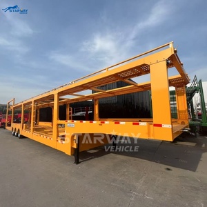 Semi-remorque porte-voitures Starway à 3 essieux, 10 voitures, suspension à bogies en acier, freinage d'essieu BPW/FUWA/Starway, 40T, poutre principale Q345B 3/4/6 - Product Image 5