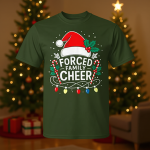 Camiseta navideña Forced Family Cheer para adultos, unisex, talla Xl - Product Image 3