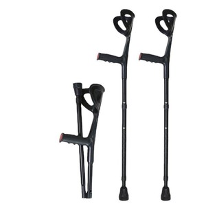 Béquilles pliantes Kaisheng réglables en hauteur, légères, noires, pour le soutien de la mobilité - Product Image 1