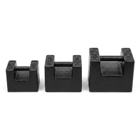 TIANQING Poids rectangulaires en fonte de 25 kg, peints, avec précision M1/M2, garantie 1 an pour la mesure et l'étalonnage sur balance de table