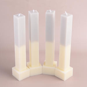 Custom <b>Square</b> Pillar Soy Wax Scented <b>Candle</b> Manufacturer Semi Manual Semi Mechanical Festival Atmosphere Export Supply - Product Image 2