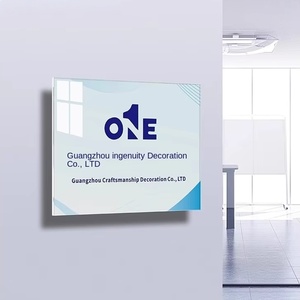Plaque de porte et signalétique d'entrée moderne et créative pour entreprise, en acrylique, avec logo personnalisé, à fixation <span class=keywords><strong>murale</strong></span>, détachable et hauteur réglable - Product Image 2