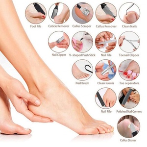 Kit de manucure avec ciseaux, mini polissoir à ongles, coupe-ongles, lime à pieds, coupe-ongles, ensemble d'outils de soin des ongles personnalisés pour salon de beauté, outils de manucure - Product Image 2