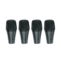 Microphone dynamique filaire professionnel pour batterie, idéal pour scène, groupe, instrument, caisse claire, batterie de type Wheat, en métal