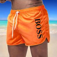 Summer New Custom Men's Beach Shorts Eco-Friendly Anti-Wrinkle Nylon Surfer Shorts Genou Length Embroidered Technics