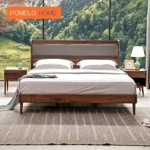 Ночная тумбочка Pomelohome, мебель из массива дерева в Северной Америке, лучший выбор для мягкой и удобной деревянной кровати из черного ореха