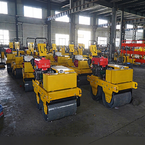 Xinsda <b>Machinery</b> Vibratory <b>Road</b> Roller Single Drum Yellow Diesel Engine 11kW Compact Design Construction Equipment - Product Image 1