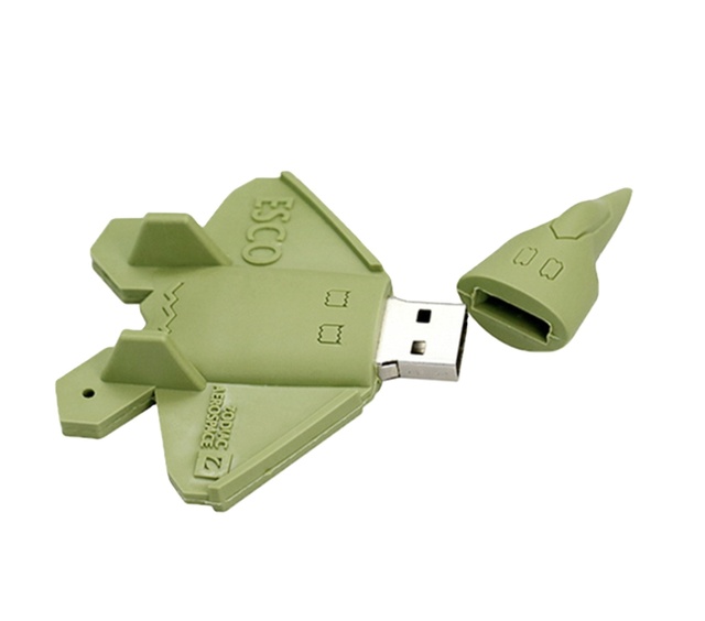 Custom Design With logo Silicon Pvc Plane Jet Shape Usb Flash Drive 8gb Memory Stick 1gb 2gb 4gb 8gb
